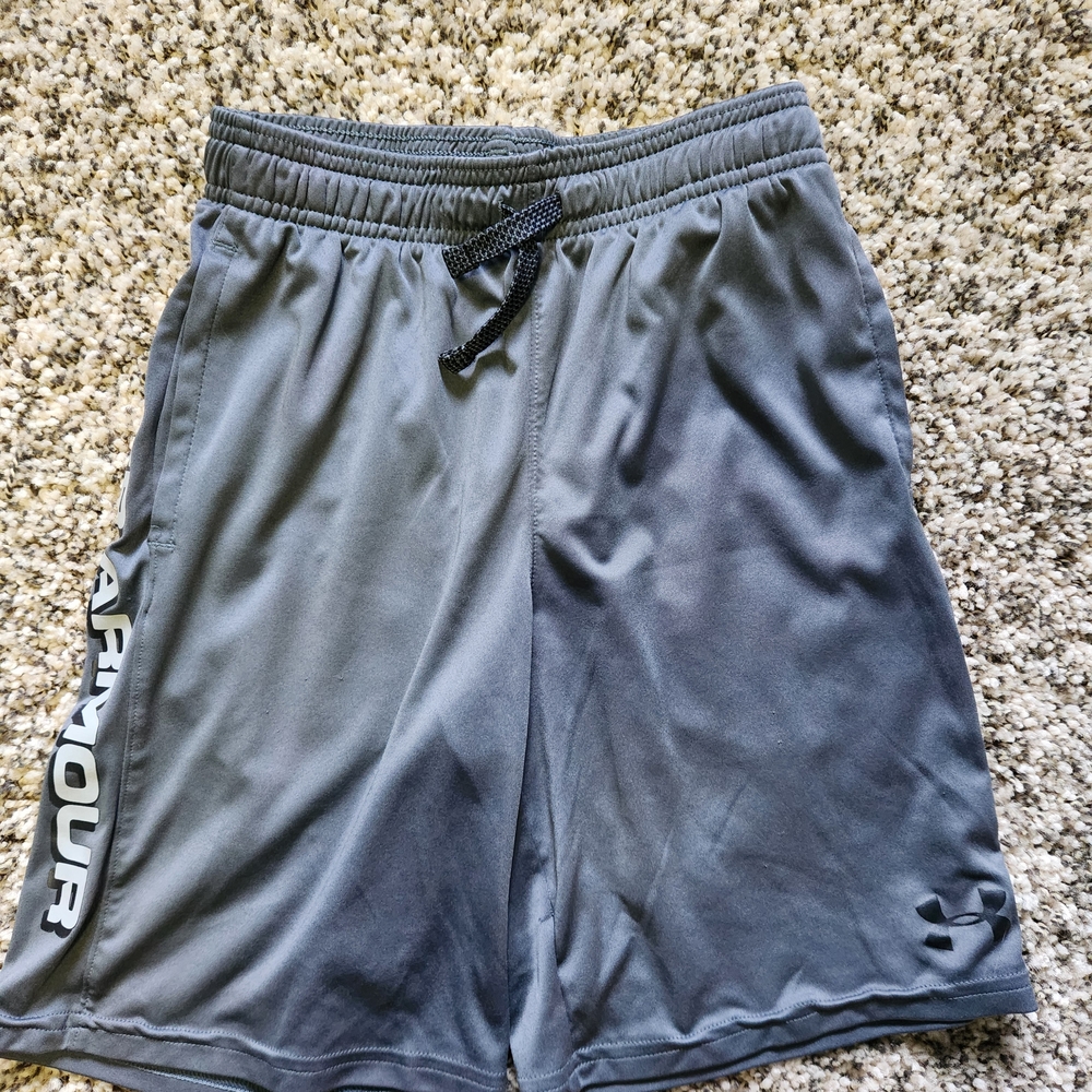 Under Armour Boy's Charcoal Athletic Shorts